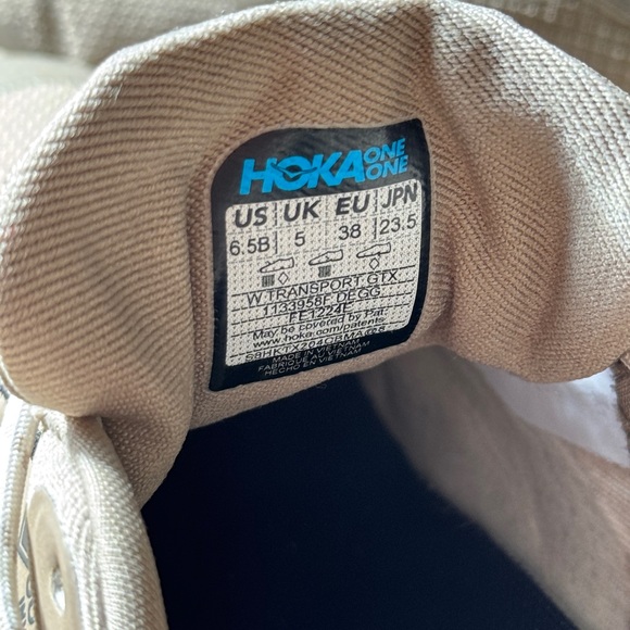 Hoka Transport GTX Women’s 6.5, Dune/Eggnog color - Picture 2 of 10